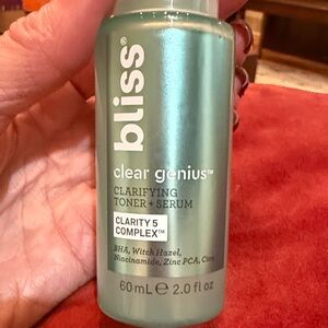 Bliss Clear Genius Clarifying Toner + Serum in Aqua
